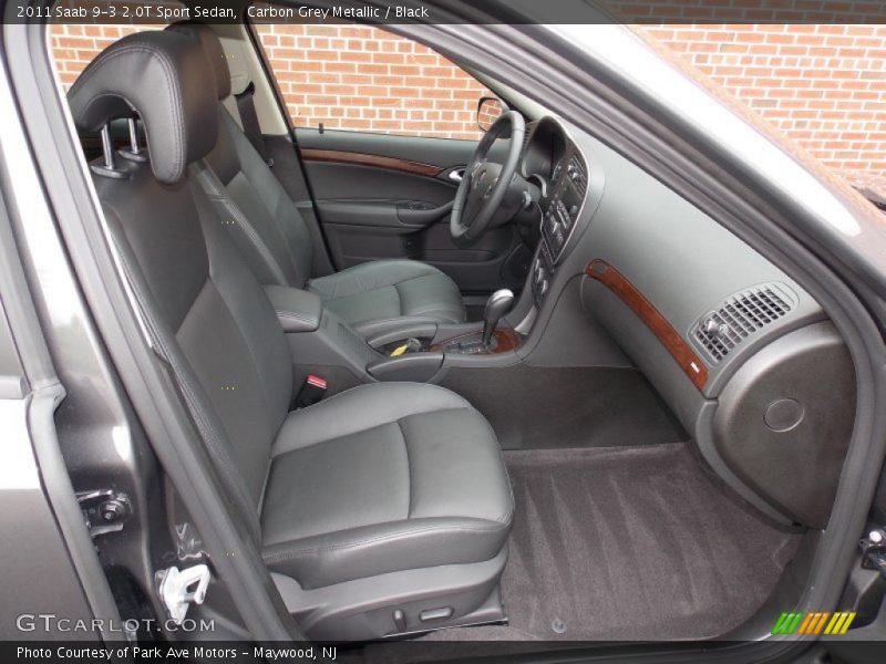 Carbon Grey Metallic / Black 2011 Saab 9-3 2.0T Sport Sedan