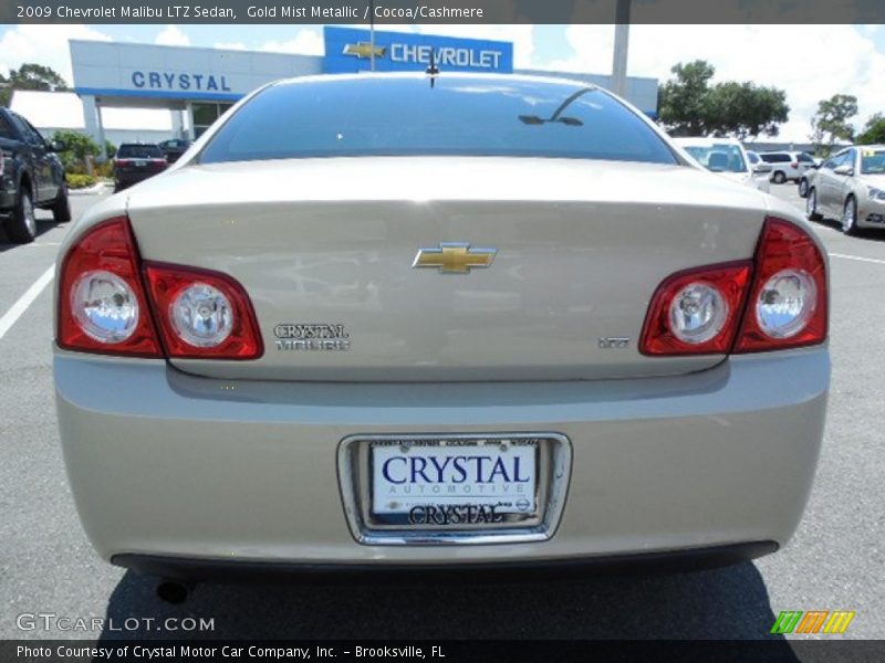 Gold Mist Metallic / Cocoa/Cashmere 2009 Chevrolet Malibu LTZ Sedan