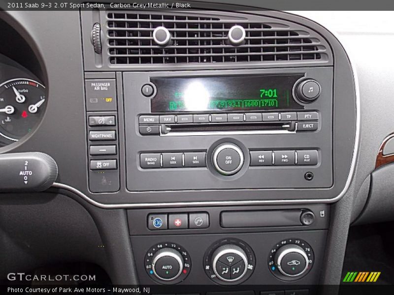 Carbon Grey Metallic / Black 2011 Saab 9-3 2.0T Sport Sedan