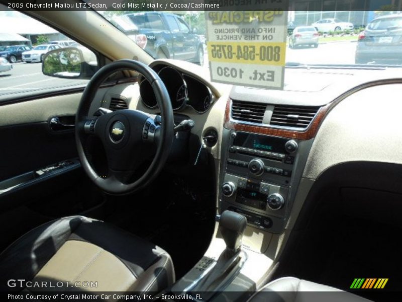 Gold Mist Metallic / Cocoa/Cashmere 2009 Chevrolet Malibu LTZ Sedan