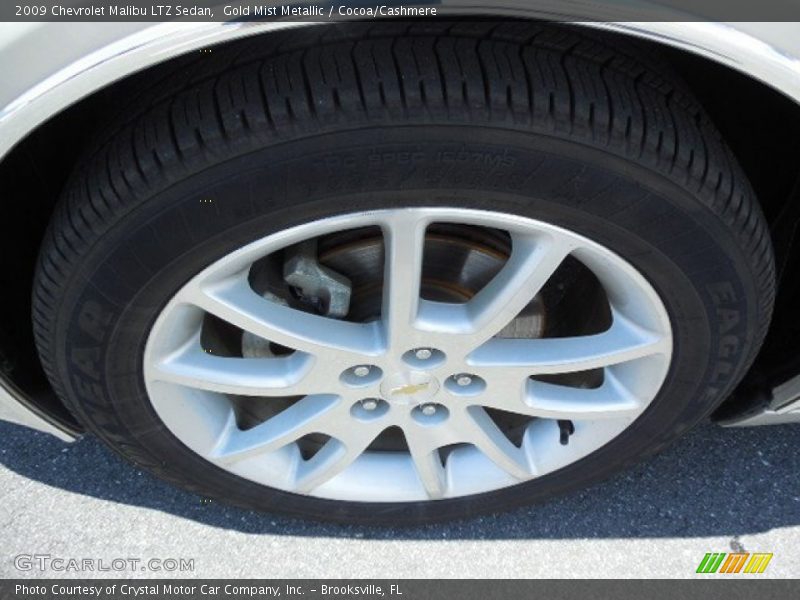 Gold Mist Metallic / Cocoa/Cashmere 2009 Chevrolet Malibu LTZ Sedan