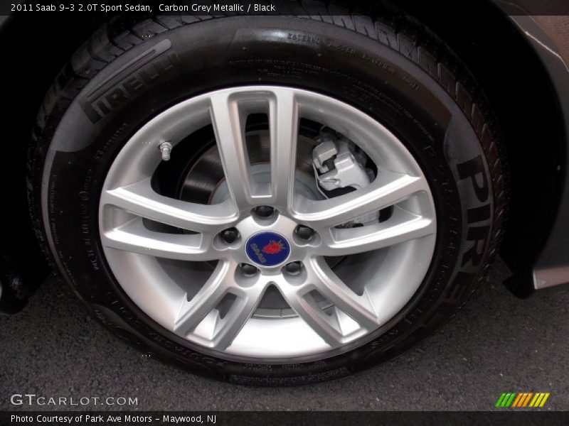 Carbon Grey Metallic / Black 2011 Saab 9-3 2.0T Sport Sedan