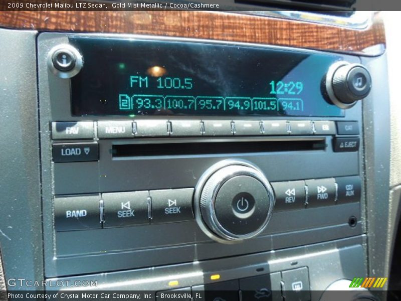 Gold Mist Metallic / Cocoa/Cashmere 2009 Chevrolet Malibu LTZ Sedan