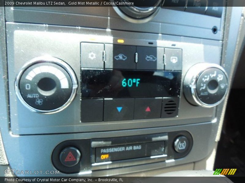 Gold Mist Metallic / Cocoa/Cashmere 2009 Chevrolet Malibu LTZ Sedan