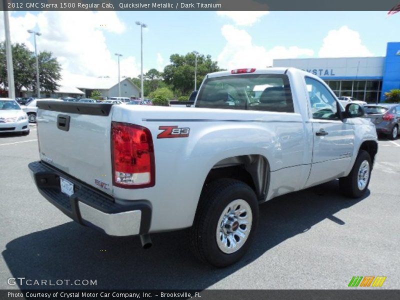 Quicksilver Metallic / Dark Titanium 2012 GMC Sierra 1500 Regular Cab