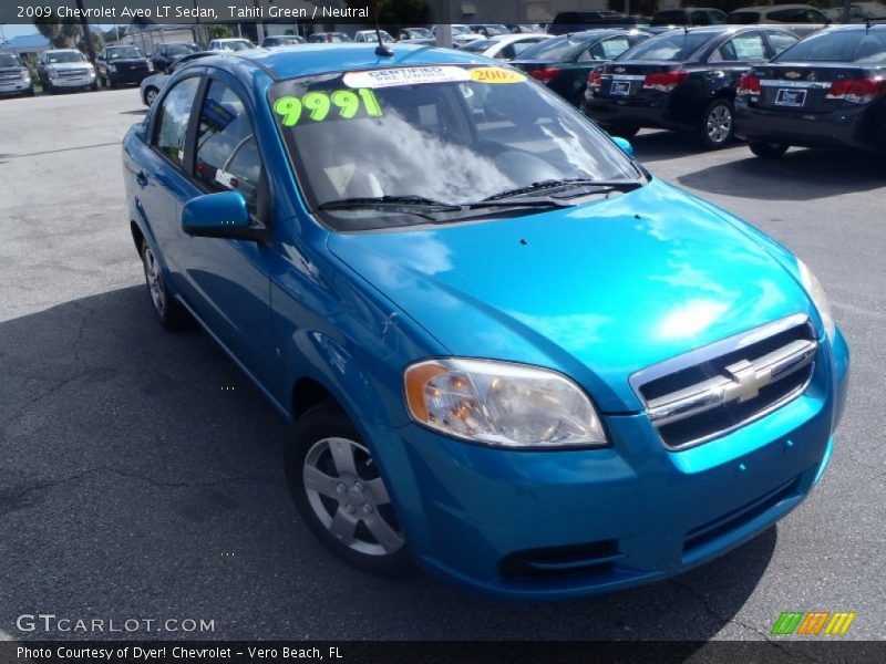 Tahiti Green / Neutral 2009 Chevrolet Aveo LT Sedan
