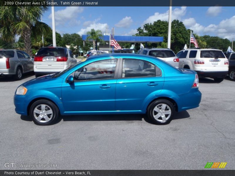 Tahiti Green / Neutral 2009 Chevrolet Aveo LT Sedan
