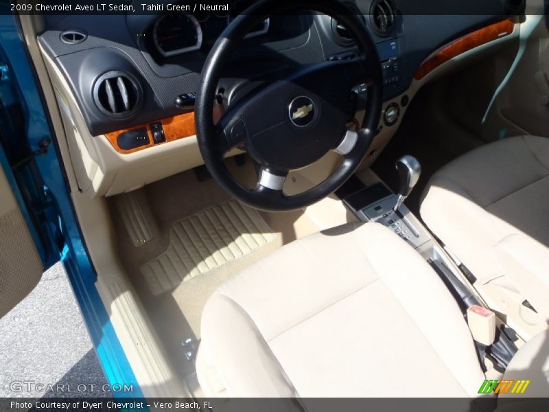 Tahiti Green / Neutral 2009 Chevrolet Aveo LT Sedan