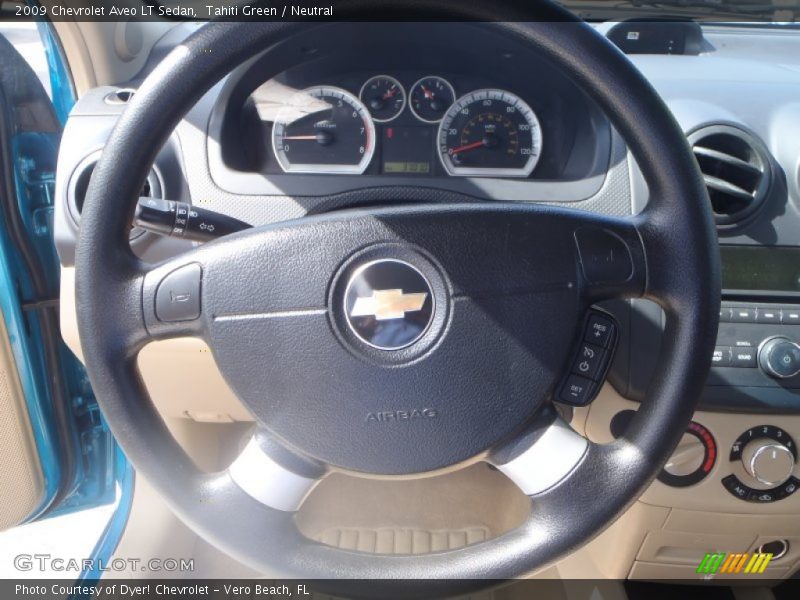 Tahiti Green / Neutral 2009 Chevrolet Aveo LT Sedan