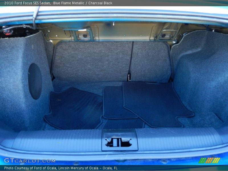 Blue Flame Metallic / Charcoal Black 2010 Ford Focus SES Sedan
