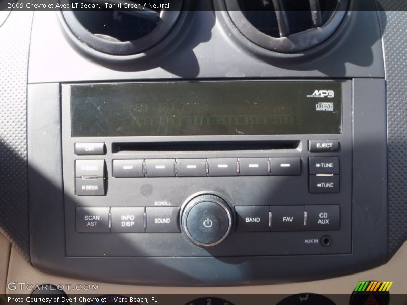 Tahiti Green / Neutral 2009 Chevrolet Aveo LT Sedan