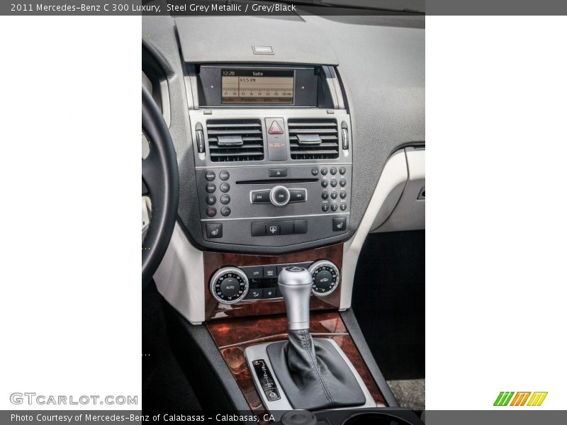 Steel Grey Metallic / Grey/Black 2011 Mercedes-Benz C 300 Luxury