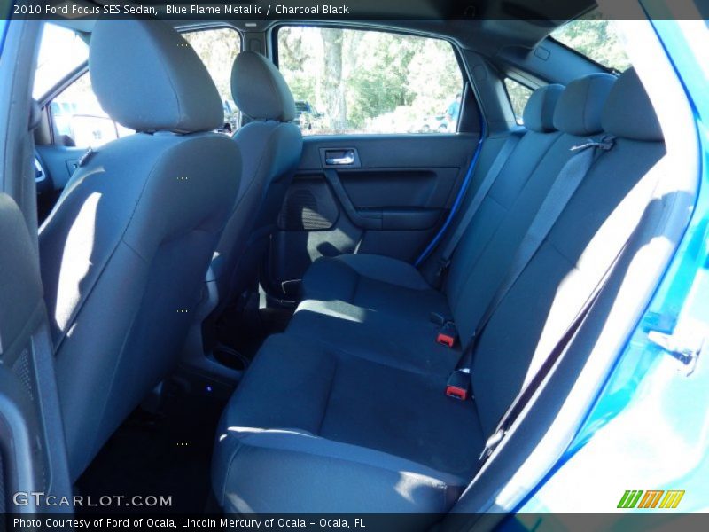 Blue Flame Metallic / Charcoal Black 2010 Ford Focus SES Sedan