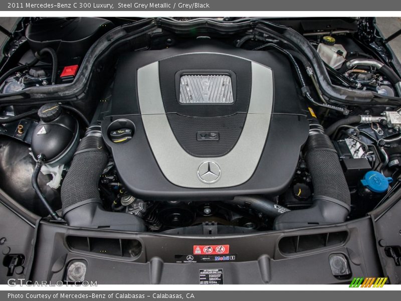 Steel Grey Metallic / Grey/Black 2011 Mercedes-Benz C 300 Luxury