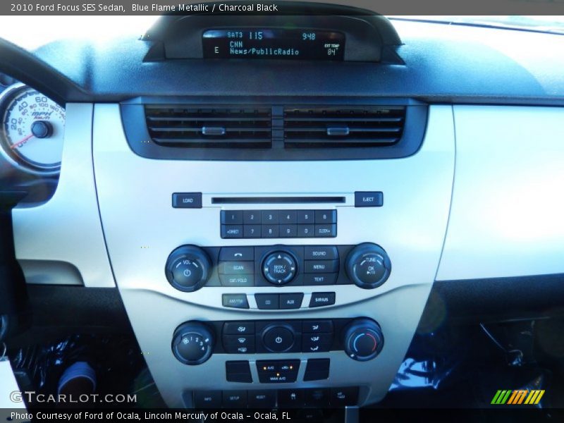 Blue Flame Metallic / Charcoal Black 2010 Ford Focus SES Sedan