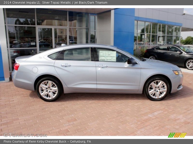Silver Topaz Metallic / Jet Black/Dark Titanium 2014 Chevrolet Impala LS