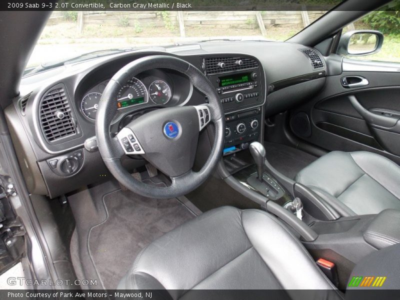Black Interior - 2009 9-3 2.0T Convertible 