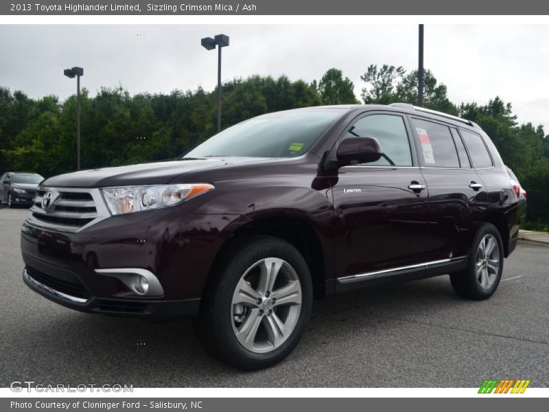 Sizzling Crimson Mica / Ash 2013 Toyota Highlander Limited