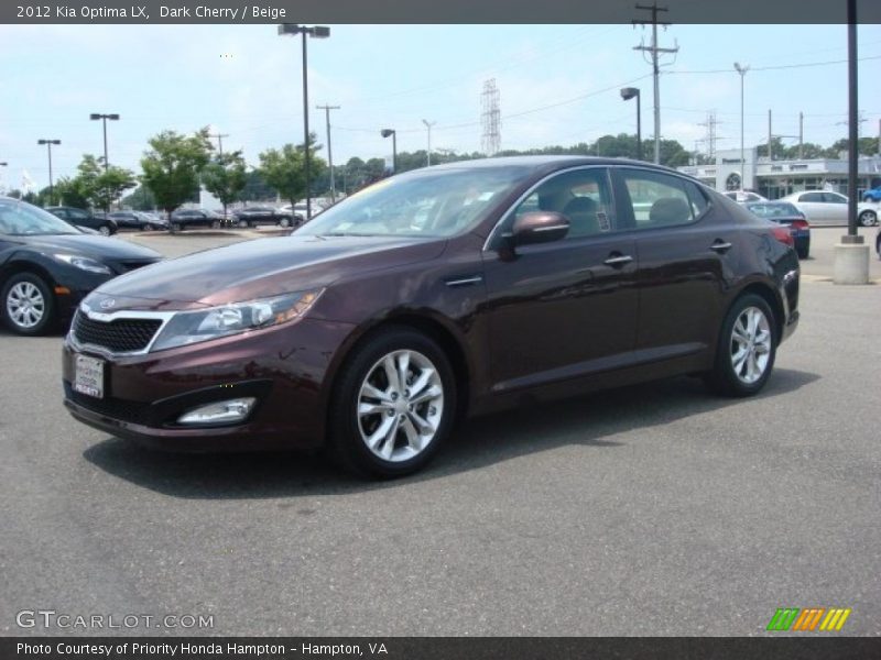 Dark Cherry / Beige 2012 Kia Optima LX