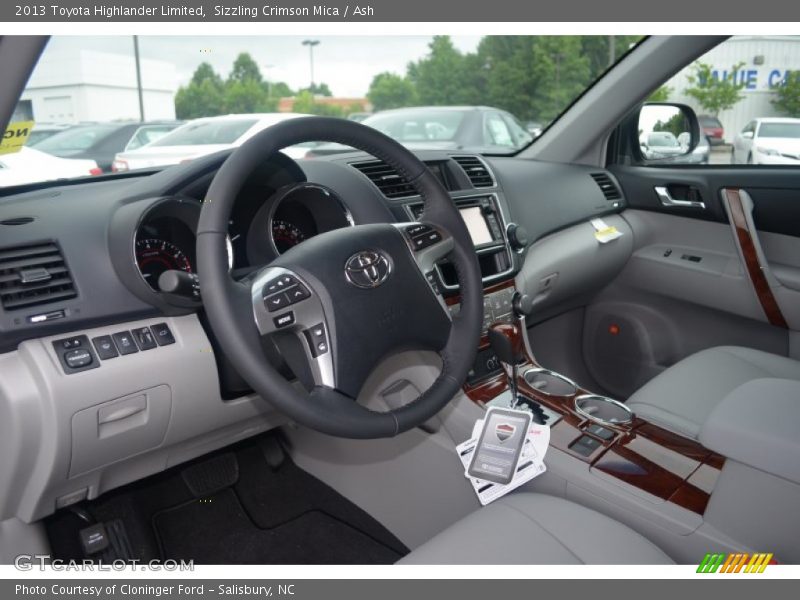 Sizzling Crimson Mica / Ash 2013 Toyota Highlander Limited