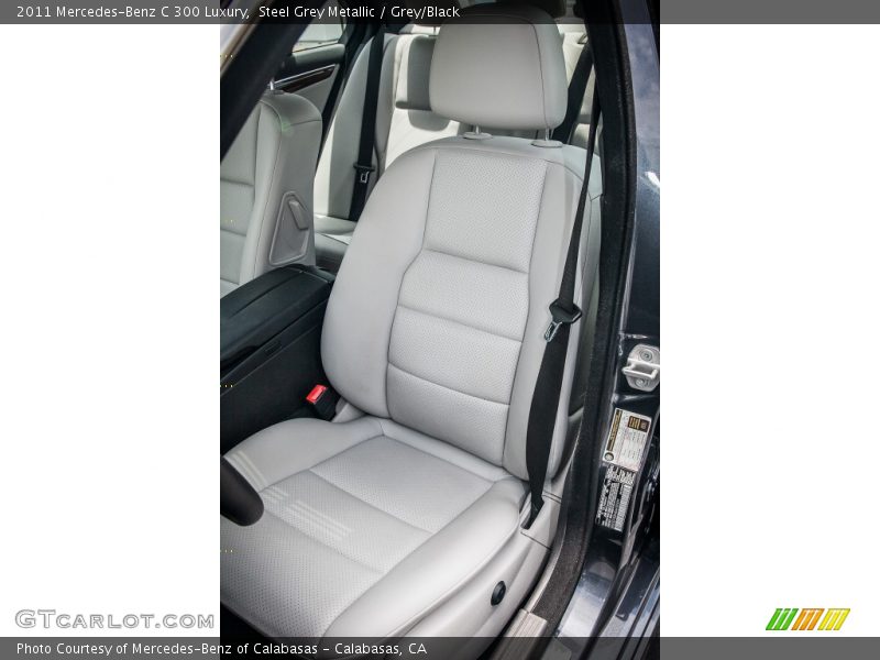 Steel Grey Metallic / Grey/Black 2011 Mercedes-Benz C 300 Luxury