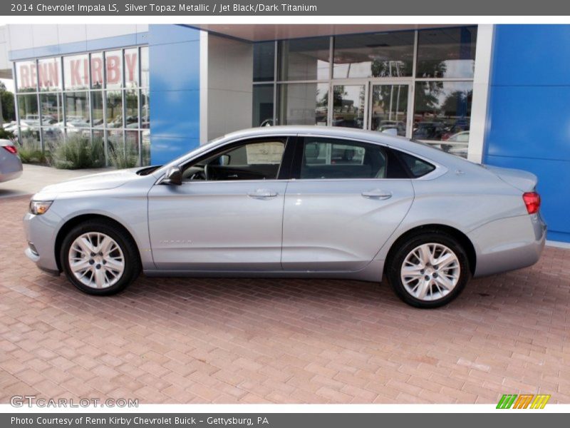 Silver Topaz Metallic / Jet Black/Dark Titanium 2014 Chevrolet Impala LS