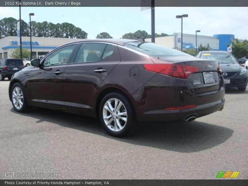 Dark Cherry / Beige 2012 Kia Optima LX