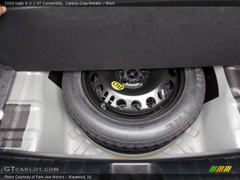 Carbon Gray Metallic / Black 2009 Saab 9-3 2.0T Convertible