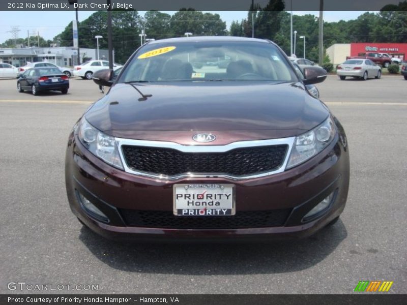 Dark Cherry / Beige 2012 Kia Optima LX