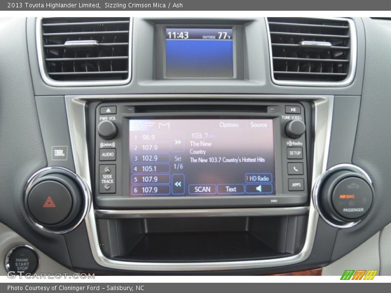 Sizzling Crimson Mica / Ash 2013 Toyota Highlander Limited