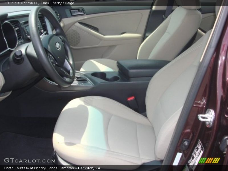 Dark Cherry / Beige 2012 Kia Optima LX