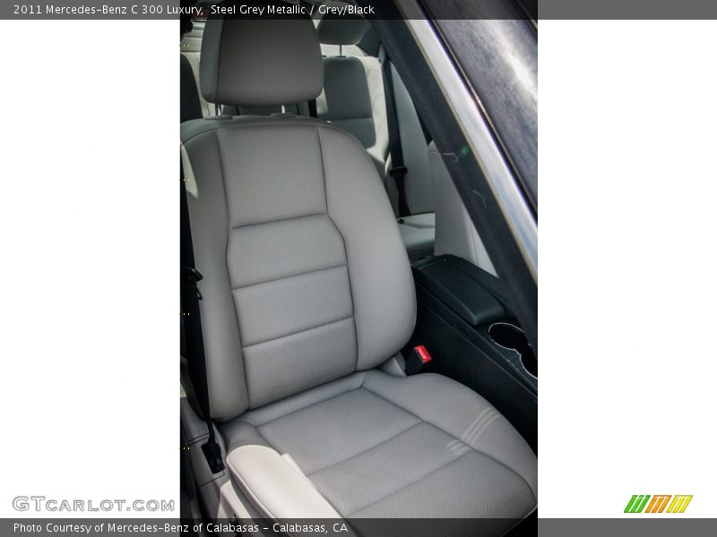Steel Grey Metallic / Grey/Black 2011 Mercedes-Benz C 300 Luxury