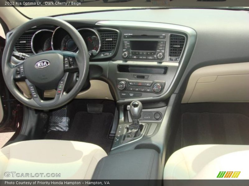 Dark Cherry / Beige 2012 Kia Optima LX
