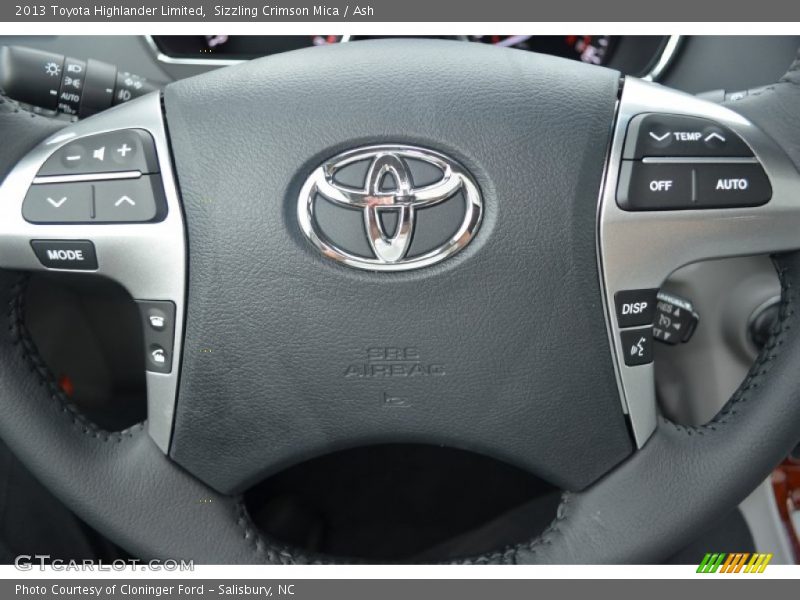 Sizzling Crimson Mica / Ash 2013 Toyota Highlander Limited