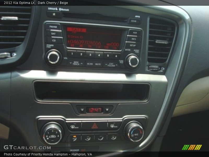 Dark Cherry / Beige 2012 Kia Optima LX