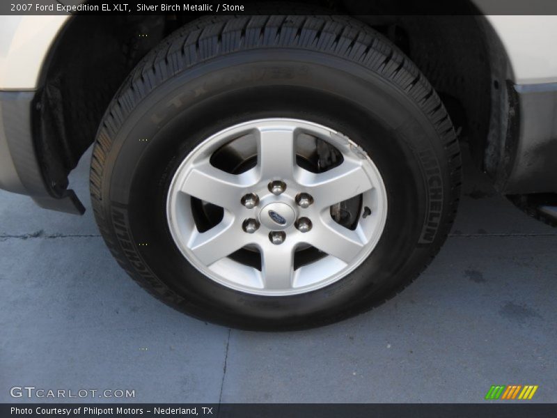 Silver Birch Metallic / Stone 2007 Ford Expedition EL XLT