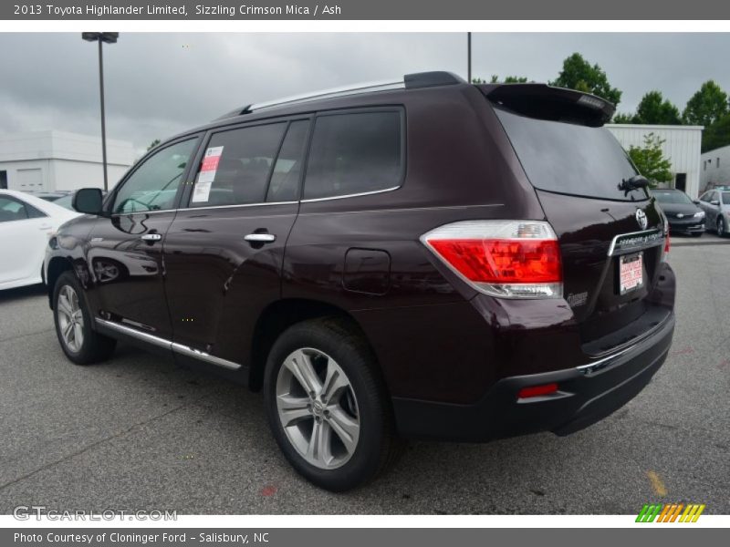 Sizzling Crimson Mica / Ash 2013 Toyota Highlander Limited