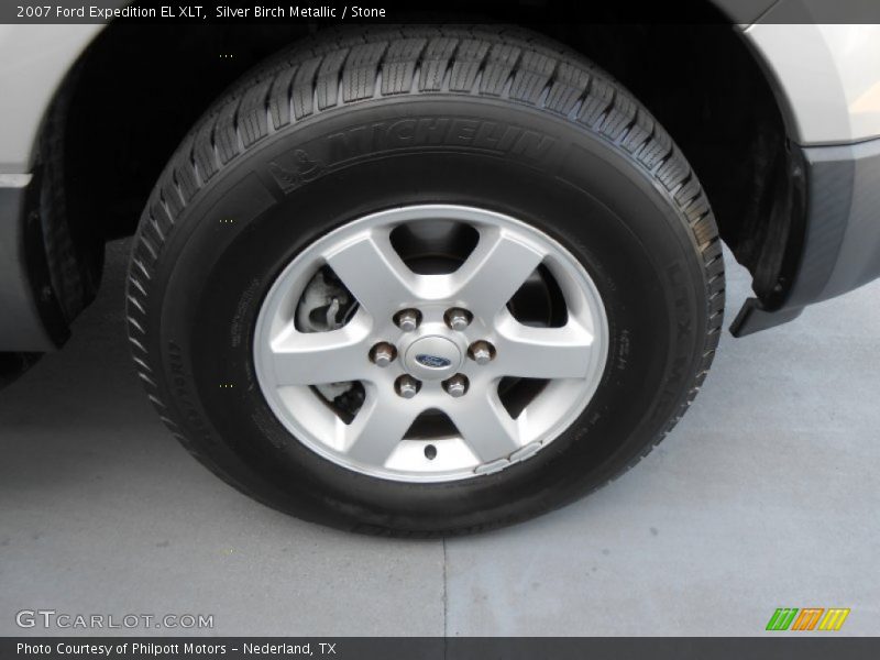 Silver Birch Metallic / Stone 2007 Ford Expedition EL XLT
