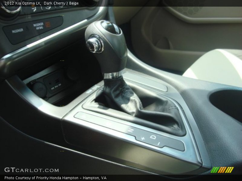 Dark Cherry / Beige 2012 Kia Optima LX