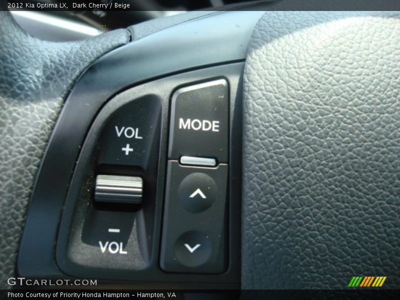 Dark Cherry / Beige 2012 Kia Optima LX