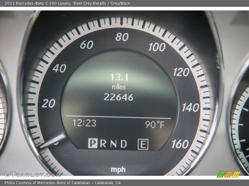 Steel Grey Metallic / Grey/Black 2011 Mercedes-Benz C 300 Luxury