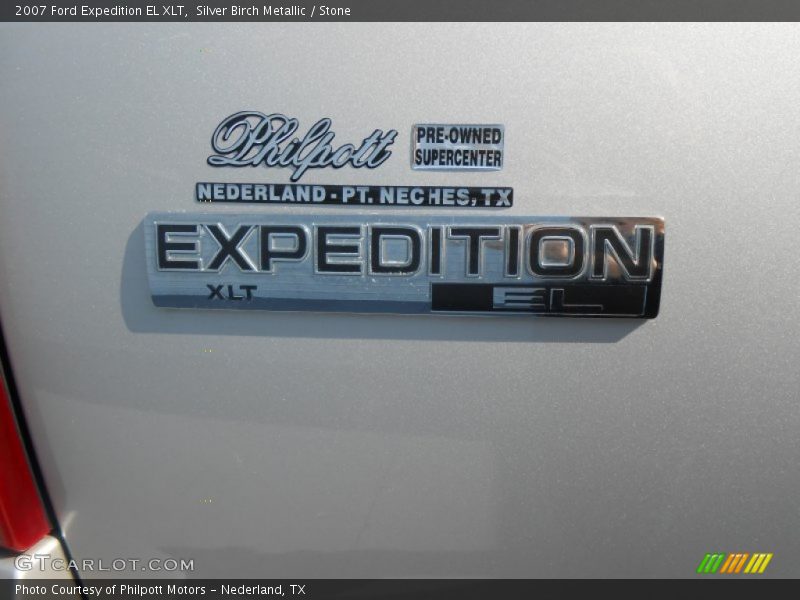 Silver Birch Metallic / Stone 2007 Ford Expedition EL XLT