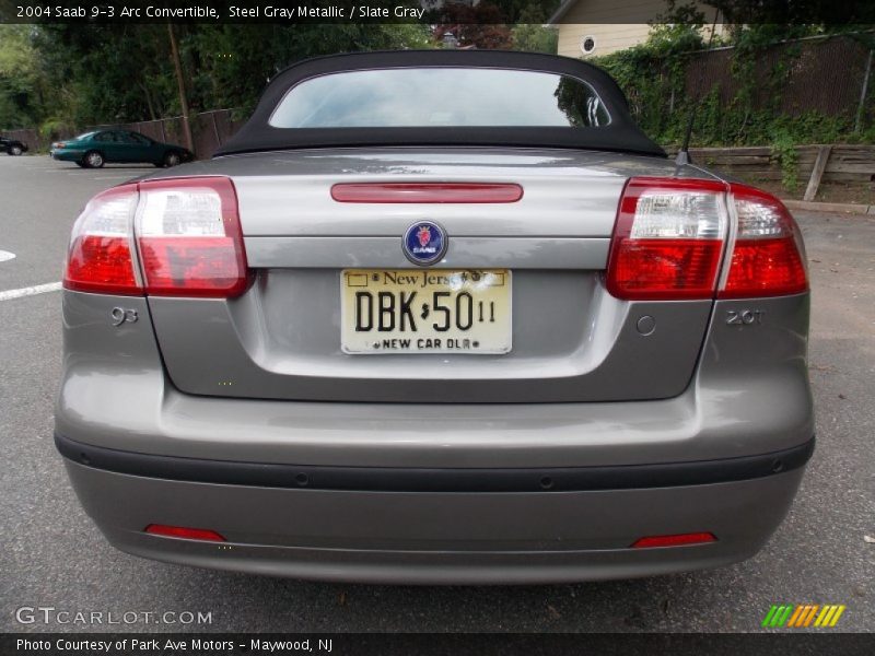 Steel Gray Metallic / Slate Gray 2004 Saab 9-3 Arc Convertible