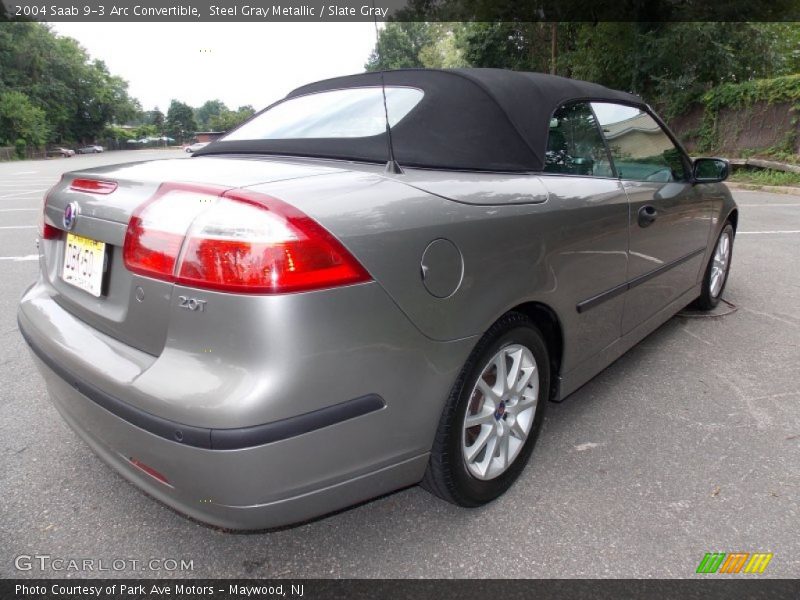 Steel Gray Metallic / Slate Gray 2004 Saab 9-3 Arc Convertible