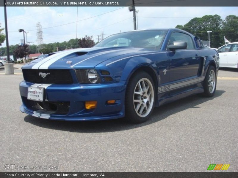 Vista Blue Metallic / Dark Charcoal 2009 Ford Mustang GT Coupe