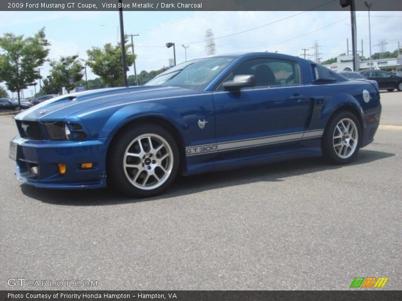 Vista Blue Metallic / Dark Charcoal 2009 Ford Mustang GT Coupe