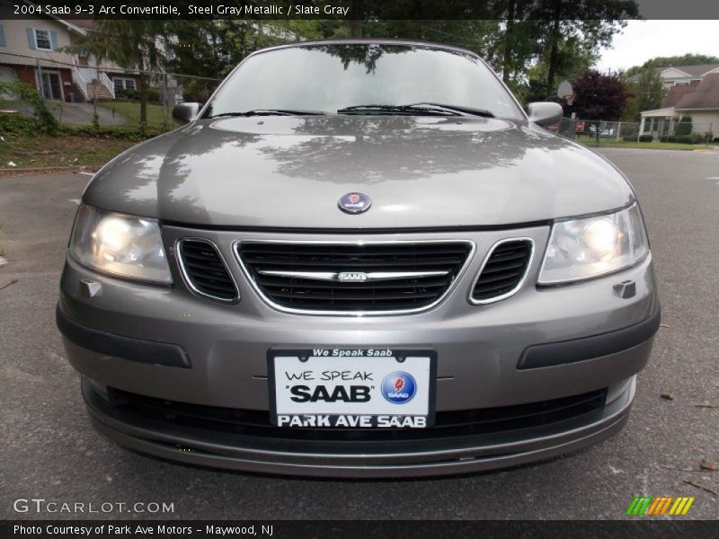 Steel Gray Metallic / Slate Gray 2004 Saab 9-3 Arc Convertible