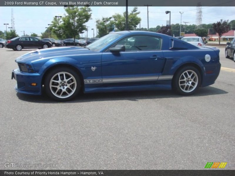 Vista Blue Metallic / Dark Charcoal 2009 Ford Mustang GT Coupe