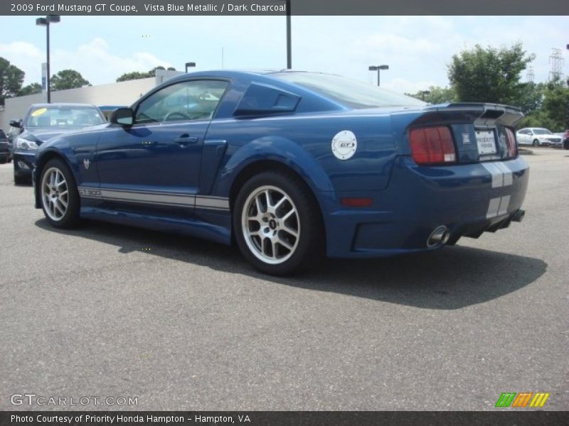 Vista Blue Metallic / Dark Charcoal 2009 Ford Mustang GT Coupe