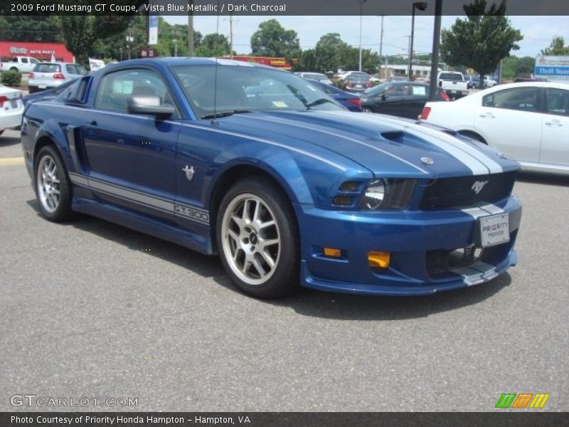 Vista Blue Metallic / Dark Charcoal 2009 Ford Mustang GT Coupe